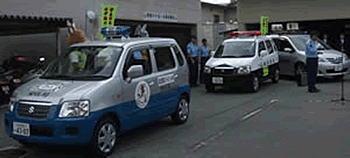 青色防犯パトロール車